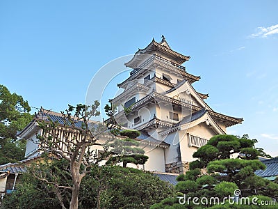 Imabari Castle in Imabari, Japan. Stock Photo