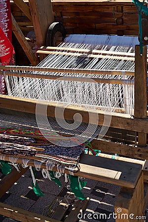 Image of an ancient loom. Stock Photo