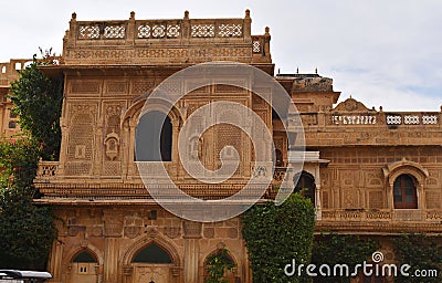 This is an image of an ancient or old maharaja palace in jaisalmer rajasthan india Stock Photo