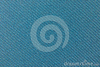 Background of a cloth of blue color close-up of an interlacing Stock Photo