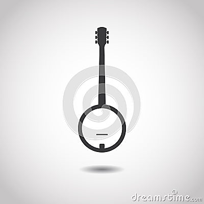 Image of a banjo Vector Illustration