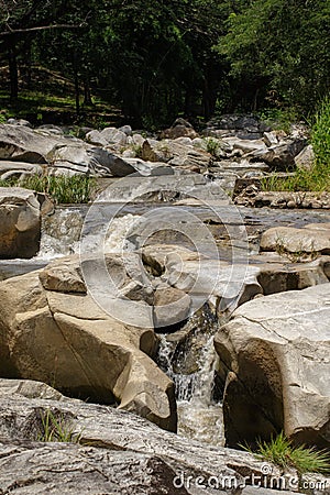 Image beautiful of streams with rocks in thailand Stock Photo