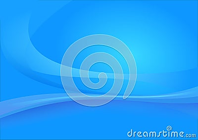 Blue Curve Luxury Abstract Background Vector Cartoon Illustration