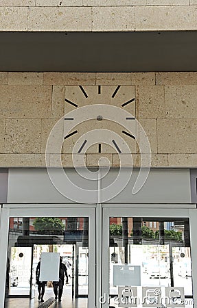 Clock without hands. Concept of the passage of time. No time. Infinite time. Dreams meaning. No future symbol Stock Photo