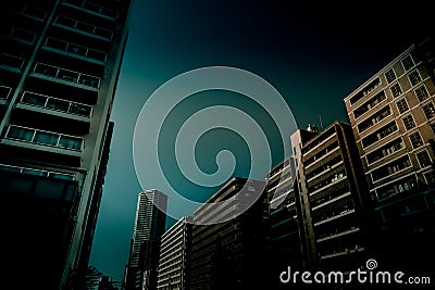 Image of building silhouette Stock Photo