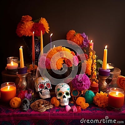 Day of the Dead - Celebrating the Lives of Deceased Loved Ones Stock Photo