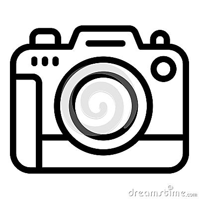 Image capturing tool icon outline vector. Digital shooting device Vector Illustration