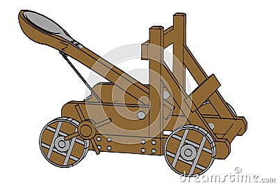 Image of catapult weapon Stock Photo