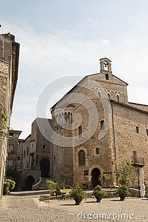 Image of the city of Anagni, an ancient medieval city in central Italy. Editorial Stock Photo