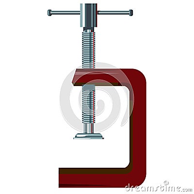 Clamp for compression. Vector image with a transparent background. Vector Illustration