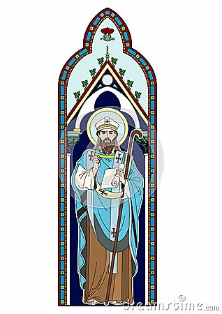 Image of a clergyman Vector Illustration