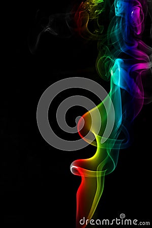 Image colored smoke on white background Stock Photo