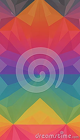 An image of a colorful geometric pattern. AI-Generative Stock Photo