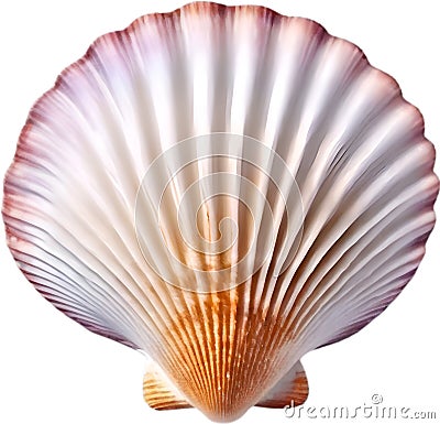 an image of a colorful seashell. Ai-Generated Stock Photo