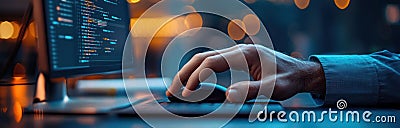 Photography Editing Process: Closeup of Hand Editing Photo on Computer Software with Copy Space for Text, Pen, Notepad, Stock Photo