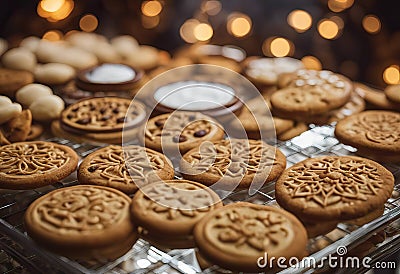image cookies Blur Traditional Eid celebration Stock Photo