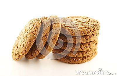 image of cookies white background Stock Photo