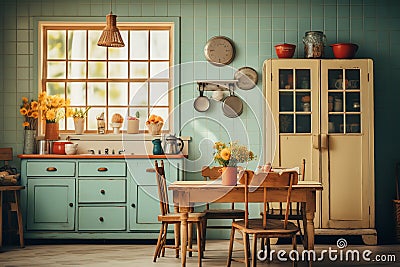 Country Kitchen Vintage Country Kitchen Stock Photo