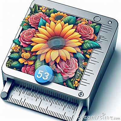 Image cropper A tool that allows users to resize or crop image Stock Photo
