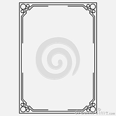 Image, dark icon, ornamental frame Stock Photo