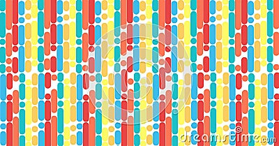 Abstract background pattern of rounded lines and dots with color tone Stock Photo