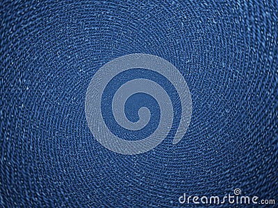 Abstract background texture woven woolen threads of blue color Stock Photo