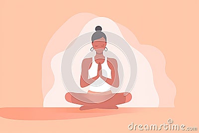 image that depicts the mind-body connection, to capture the essence of yoga meditation Generative AI Stock Photo