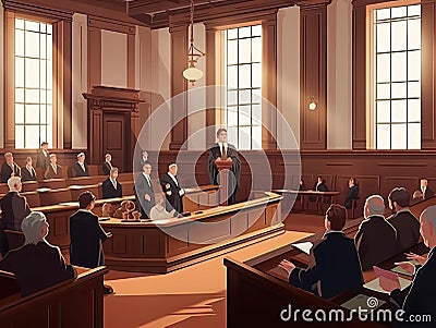 Law The power of justice in action Stock Photo