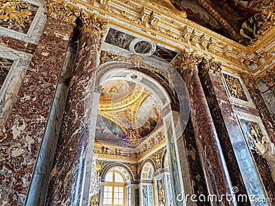 Indoor of versailles castle in france Editorial Stock Photo