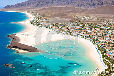 Details of life in Sal, Cape Verde made with Generative AI Stock Photo