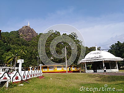 Sri lankan dimbulagala Buddhism temple Editorial Stock Photo