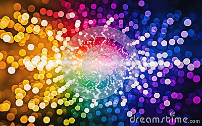 The image displays a vibrant and dynamic abstract composition of light. generative ai Stock Photo