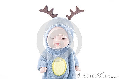 image of doll white background Stock Photo