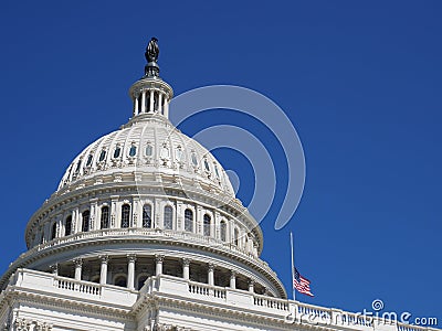 Dome Capitol building. Stock Photo