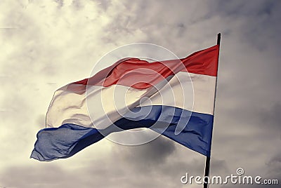 Dutch Flag Stock Photo