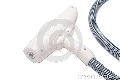 Laser yag handle and hose for skin care and tatoo removal Stock Photo