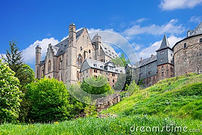 castle of Marburg Germany Stock Photo