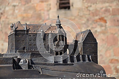 An image of the famous castle of Marburg Germany Stock Photo