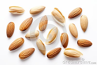 Delightful Almond Explosion: Up Close and Personal Stock Photo