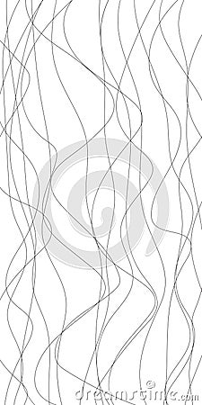 This image features a complex pattern of interwoven, slightly wavy lines in shades of gray, creating a dynamic and visually Vector Illustration