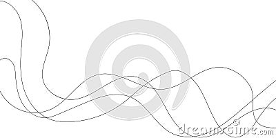 This image features a dynamic interplay of flowing, intertwined lines creating a sense of movement and rhythm Vector Illustration