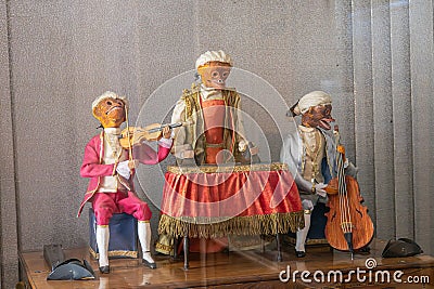This image features five unique characters from Ukrainian culture, each with distinctive items The first character is Editorial Stock Photo
