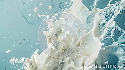 milk studio shoot solid color background Stock Photo