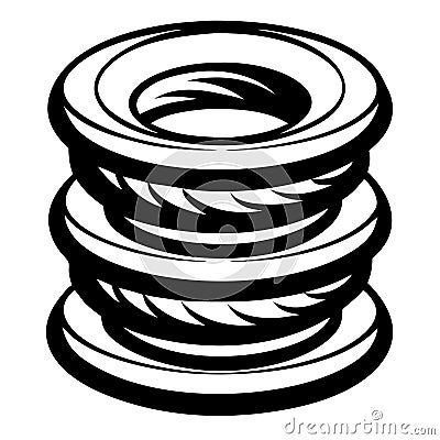 Three Layered Circular Plates with Intricate Twisted Edging for Unique Artistic Designs Stock Photo