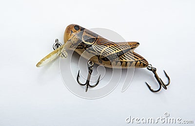 Image of fishing bait white background Stock Photo