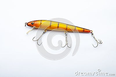 Image of fishing bait white background Stock Photo