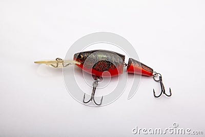 Image of fishing bait white background Stock Photo