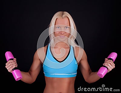 Image of fitness instructor Stock Photo