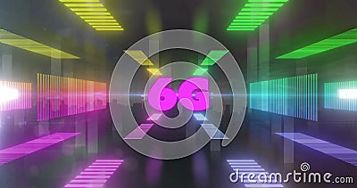 Image of 6g text and computer data processing over cityscape Stock Photo