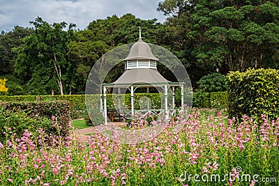 Image of a Gazebo in Wollongong Botanic Gardens, Wollongong, New South Wales, Australia Stock Photo